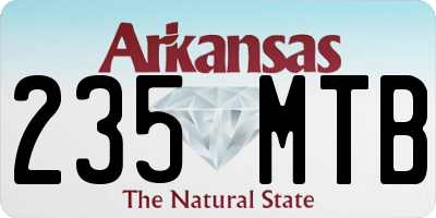 AR license plate 235MTB