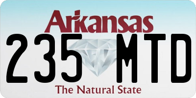 AR license plate 235MTD
