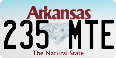 AR license plate 235MTE