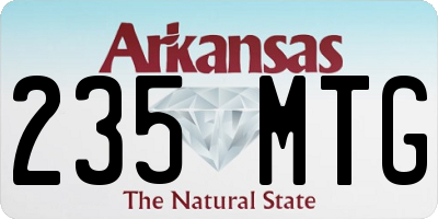 AR license plate 235MTG
