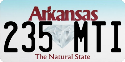 AR license plate 235MTI