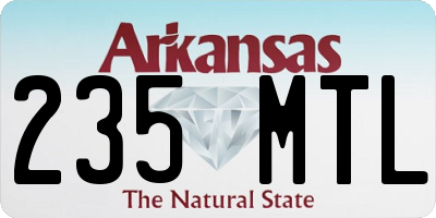 AR license plate 235MTL