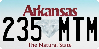 AR license plate 235MTM