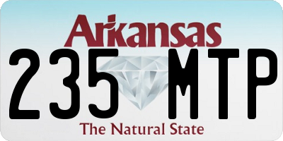 AR license plate 235MTP