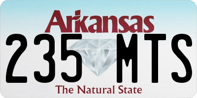 AR license plate 235MTS