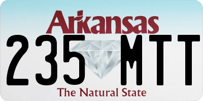 AR license plate 235MTT