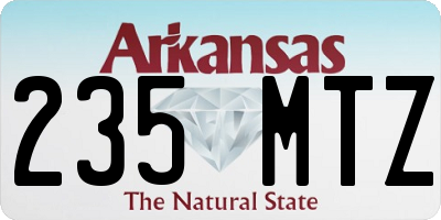 AR license plate 235MTZ