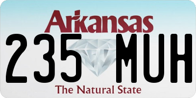 AR license plate 235MUH
