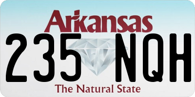 AR license plate 235NQH
