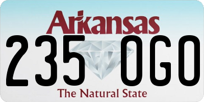 AR license plate 235OGO