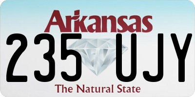 AR license plate 235UJY