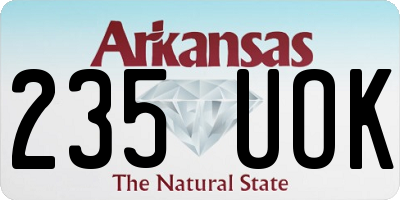 AR license plate 235UOK