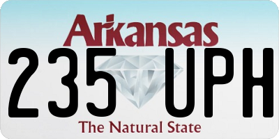 AR license plate 235UPH
