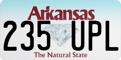 AR license plate 235UPL