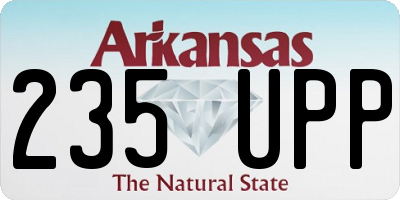 AR license plate 235UPP