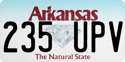 AR license plate 235UPV