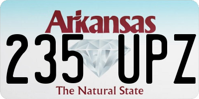 AR license plate 235UPZ