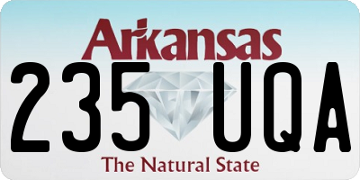 AR license plate 235UQA