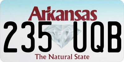 AR license plate 235UQB
