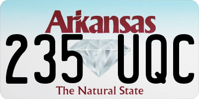 AR license plate 235UQC