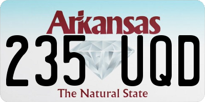 AR license plate 235UQD