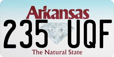 AR license plate 235UQF
