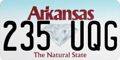 AR license plate 235UQG