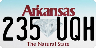 AR license plate 235UQH
