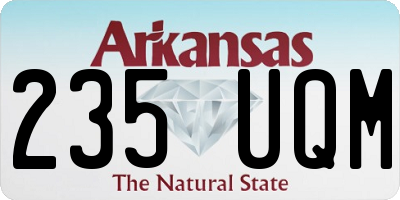 AR license plate 235UQM