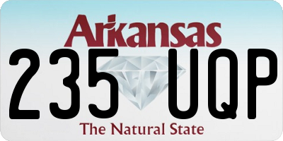 AR license plate 235UQP