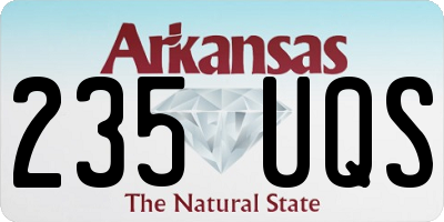 AR license plate 235UQS