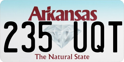 AR license plate 235UQT