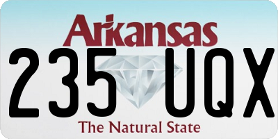 AR license plate 235UQX