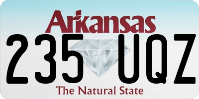 AR license plate 235UQZ