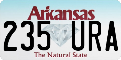 AR license plate 235URA