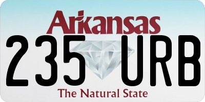AR license plate 235URB