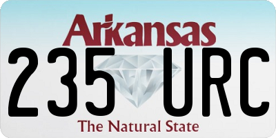 AR license plate 235URC