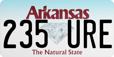 AR license plate 235URE