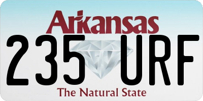 AR license plate 235URF
