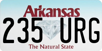 AR license plate 235URG