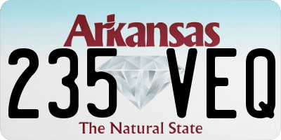 AR license plate 235VEQ