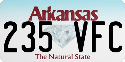 AR license plate 235VFC