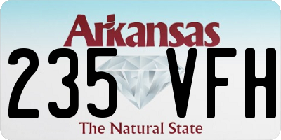 AR license plate 235VFH
