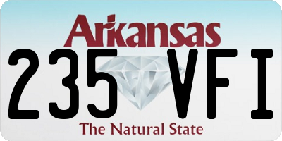 AR license plate 235VFI