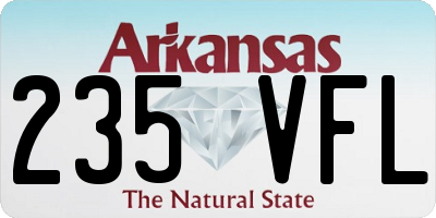 AR license plate 235VFL