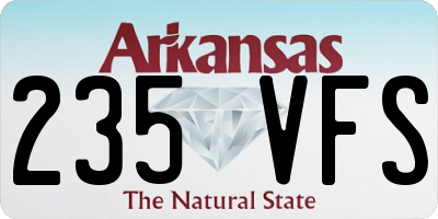 AR license plate 235VFS