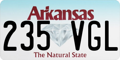 AR license plate 235VGL