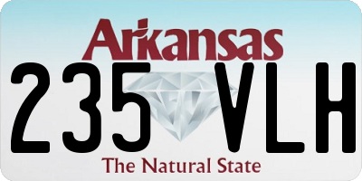 AR license plate 235VLH