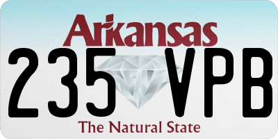 AR license plate 235VPB