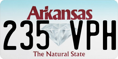 AR license plate 235VPH